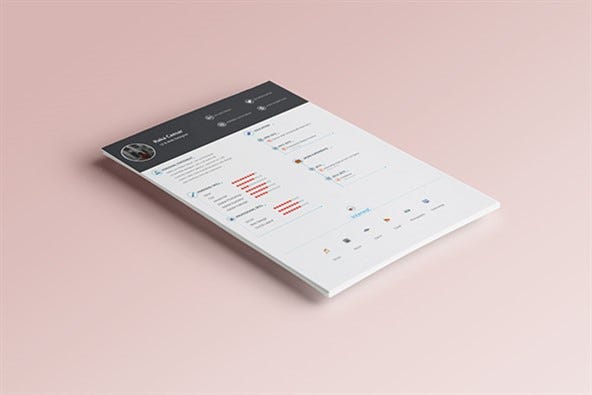 Download Resume Cv Mocup Collection 1 1 Cv Template By Psd Mockup Download Medium PSD Mockup Templates