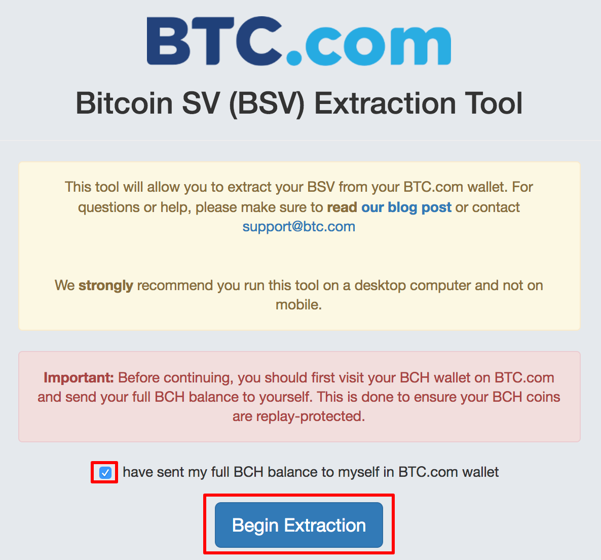 Btc Com Wallet Offers Replay Protection And A Bsv Extraction Tool For Its Users By Btc Com The Btc Blog