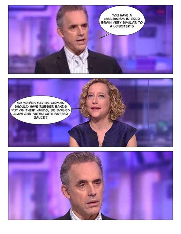 Bevidst Guggenheim Museum vegetation 25 Memes That Sum Up Jordan Peterson vs. Cathy Newman | by Stian Pedersen |  Medium