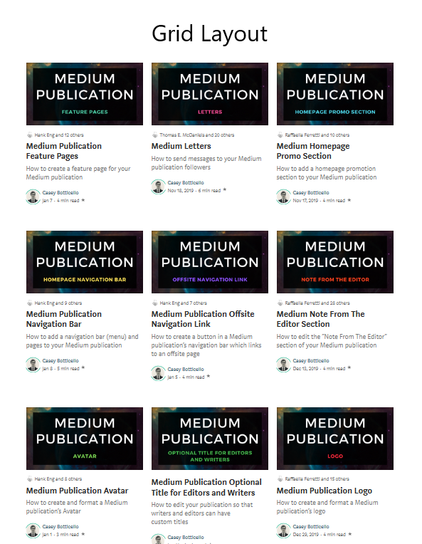 Medium Publication Sections. The four section types available to… | by ...