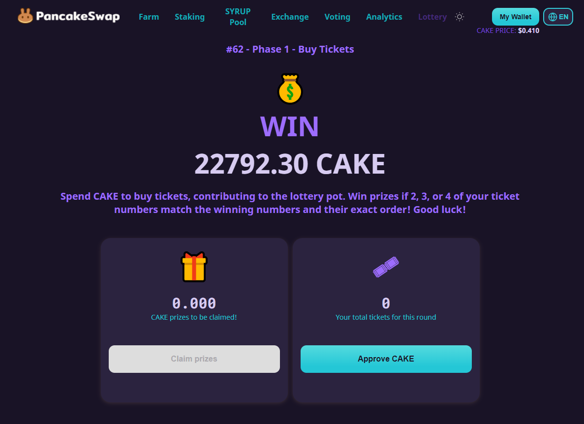 How to Take Part in the PancakeSwap Lottery PancakeSwap Medium