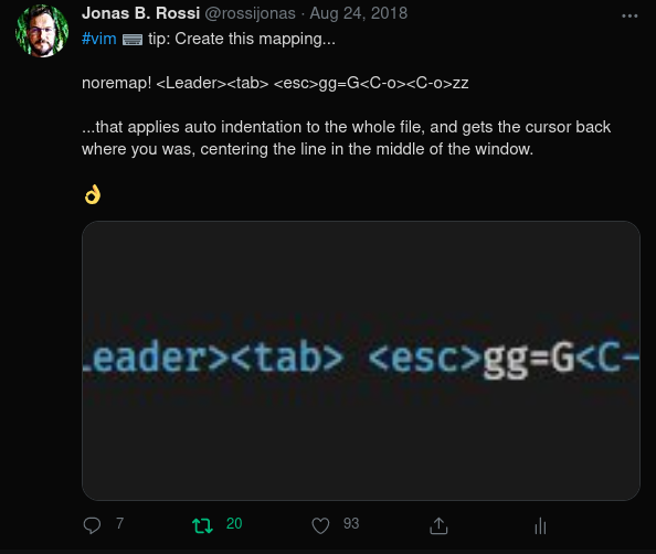 CSS on Vim. No plugins needed! by Jonas B. Rossi vim