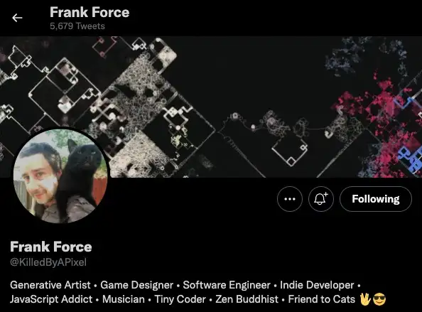 Seems like someone capable of creating generative art.