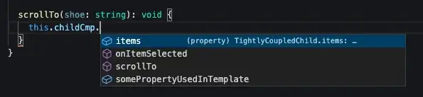 Code example from stackblitz
