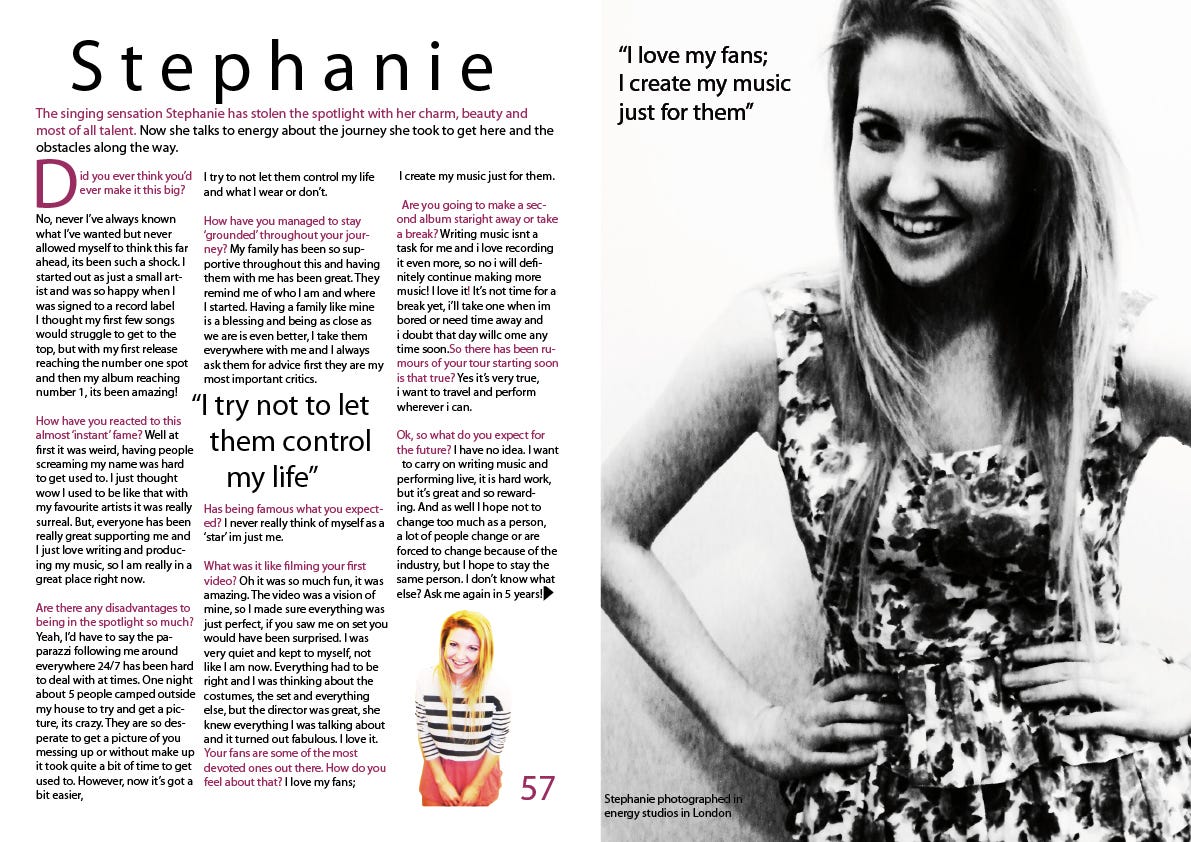Grid Layout Case Study 1 I Came Across This Double Page Spread By 