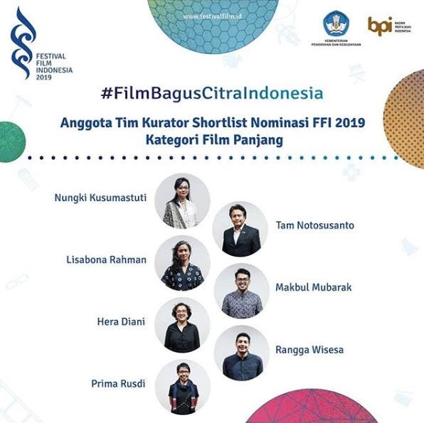 Five Films Celebrated in Festival Film Indonesia by Reza Mardian Medium