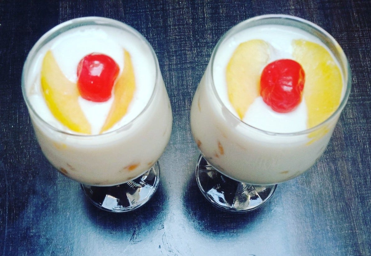 Peach Yogurt Dessert Recipe KK Cooks And Bakes Medium