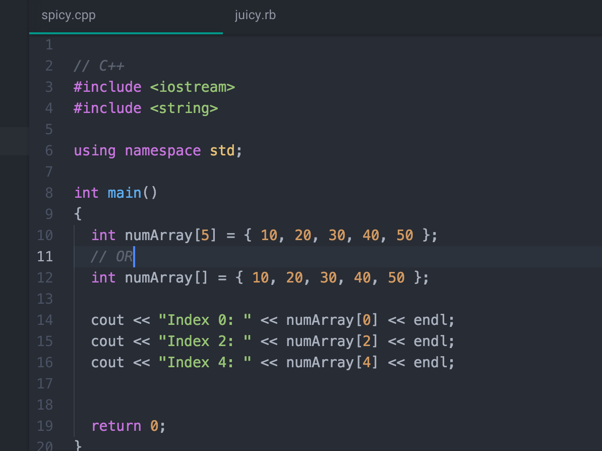 C++ — Getting to the Good Stuff. We got some input, output and strings ...