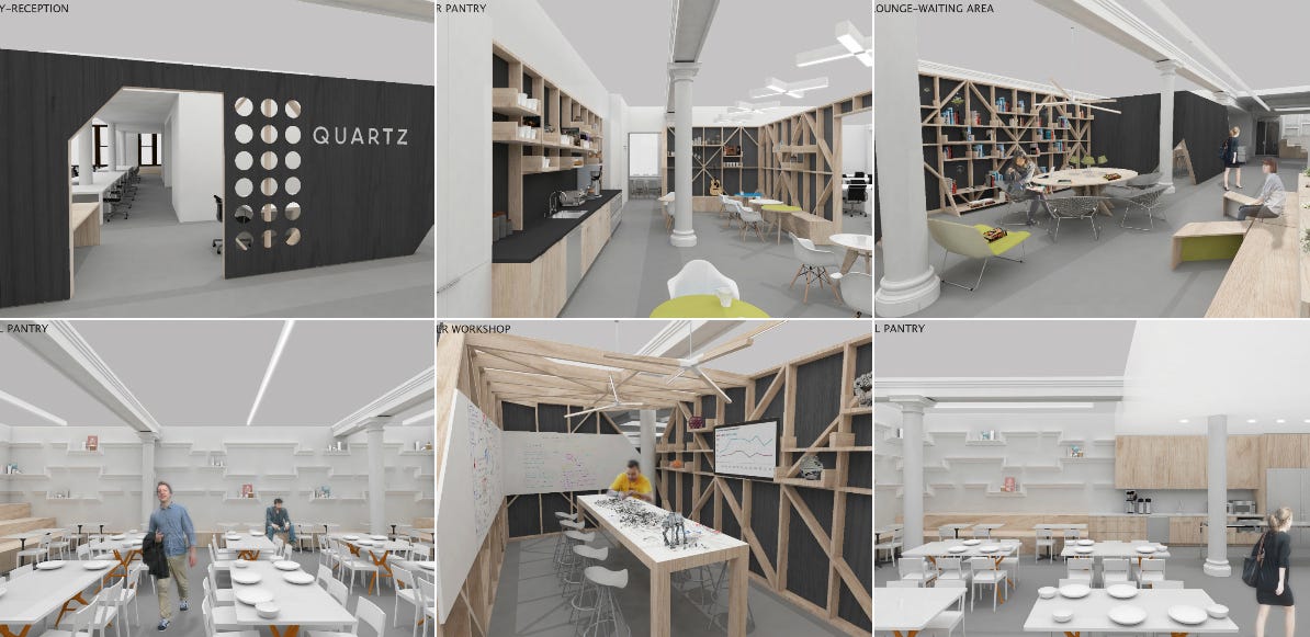 Renderings Of The New Quartz Office The Office