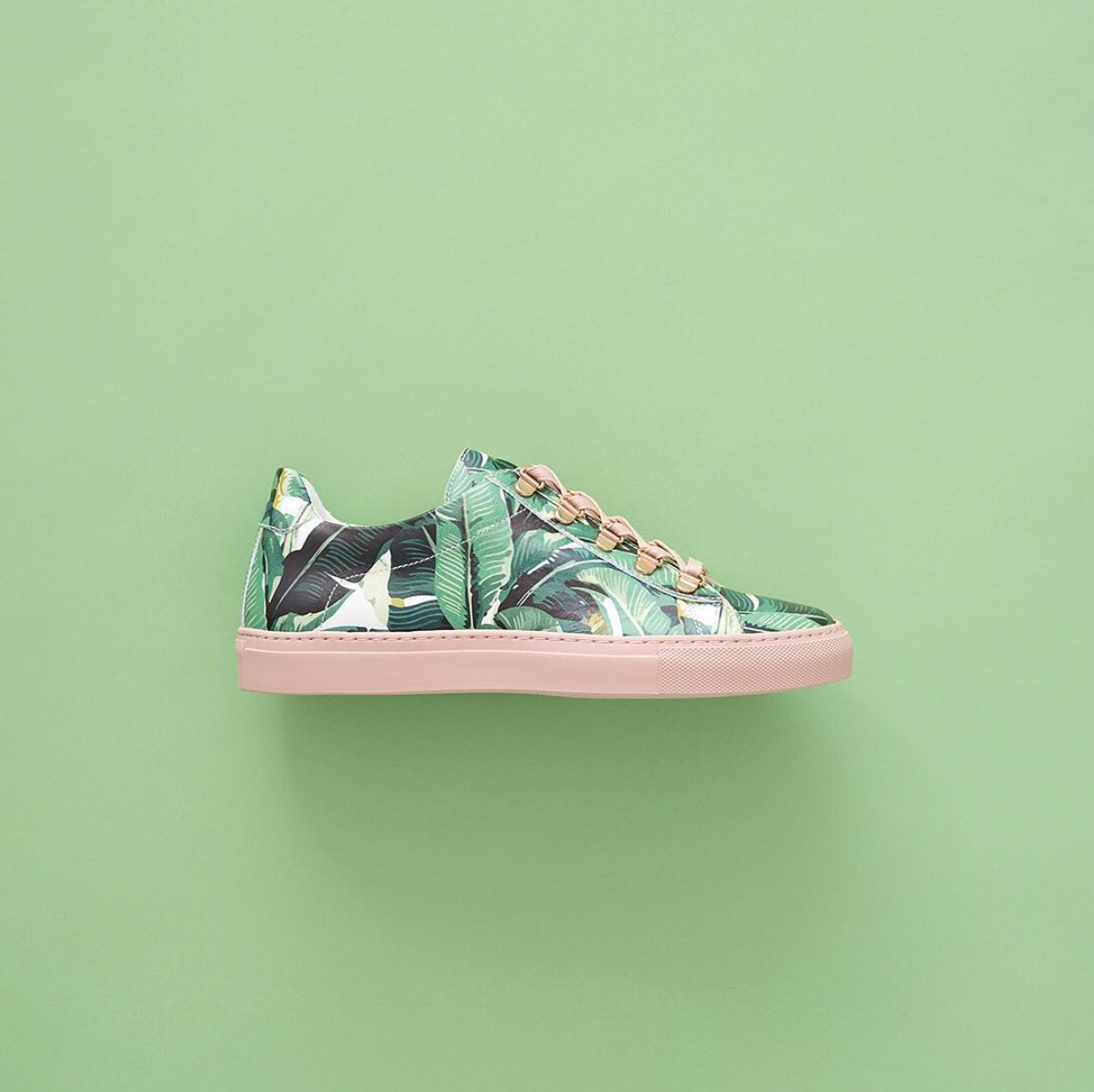 The Iconic Beverly Hills Hotel Wallpaper is Now on a Shoe, and We Are Unwell | by TravelPride | TravelPride | Medium