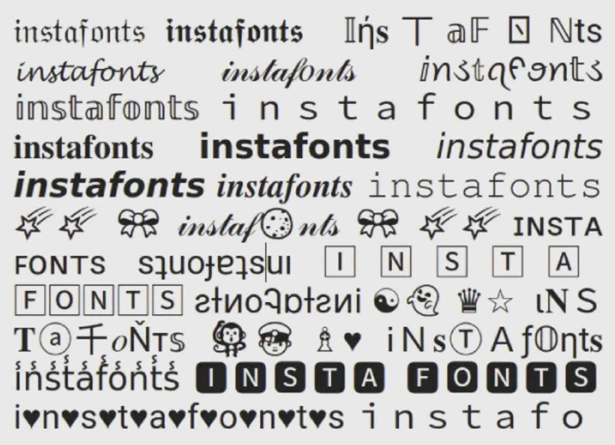 Why You Should Stop Using Instagram Fonts  by Christina Lall