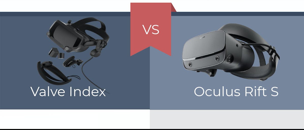 Infographic: Valve Index versus Oculus Rift S | by Alice Bonasio | Tech  Trends | Medium