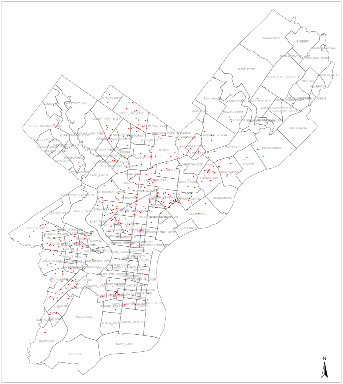 Visualizing the Factors Associated With Homicide in Philadelphia in