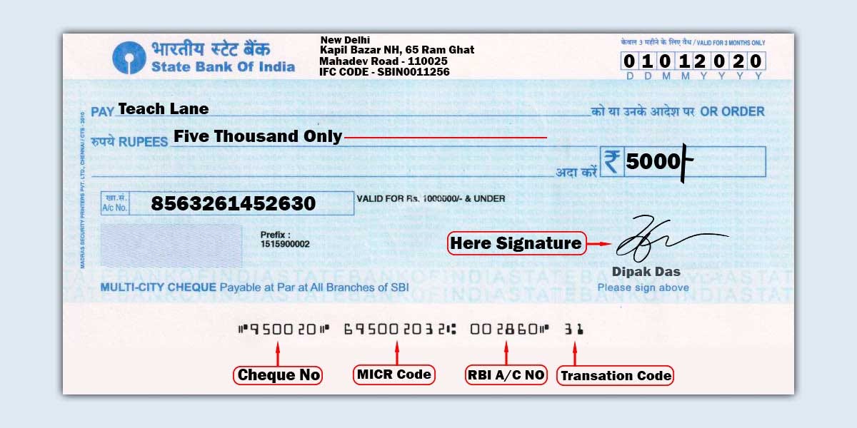 What Is Hindi Meaning Of Cheque Book