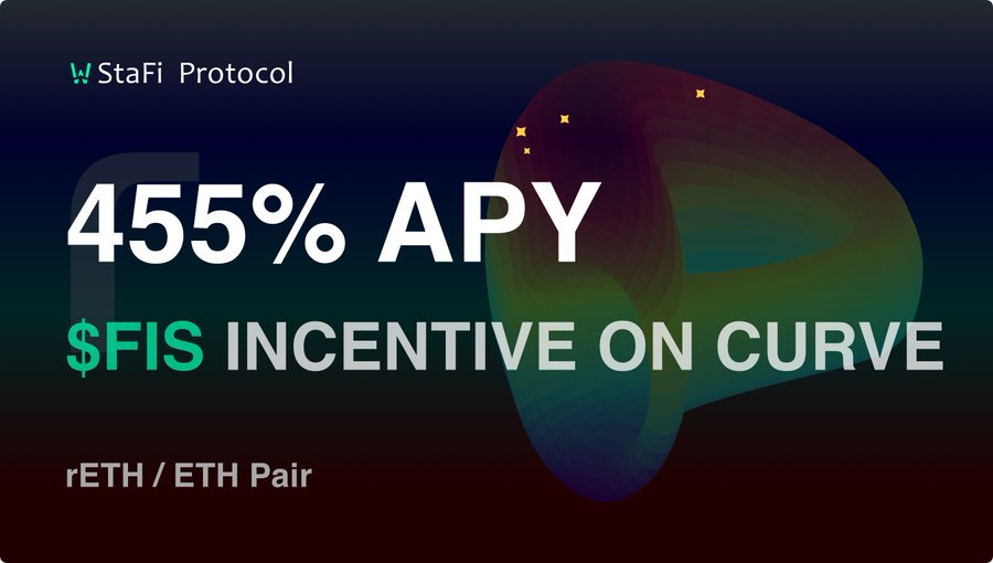 Liquidity Farming APY of StaFi rETH Pool on Curve Reaches 455%