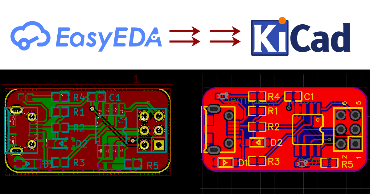 Introducing: EasyEDA 2 KiCad. I use both KiCad and EasyEDA for PCB… | by  Uri Shaked | Medium