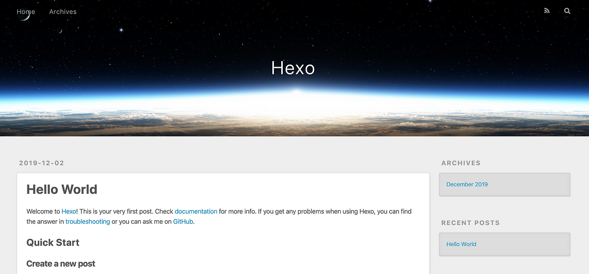 Build your own blog with Hexo