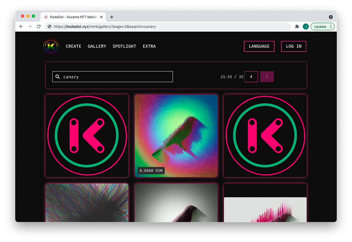 NFT’s on Kusama can be Explored with Kodadot and SubQuery