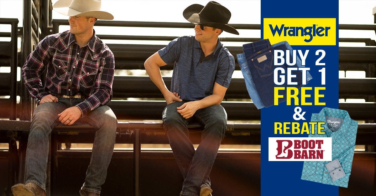 Wrangler Jeans Buy 2 Get 1 Free 10 Shirt Rebate For Denver