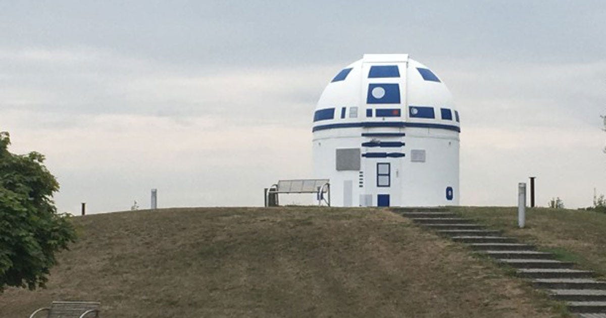 This German professor just repainted his observatory into R2-D2