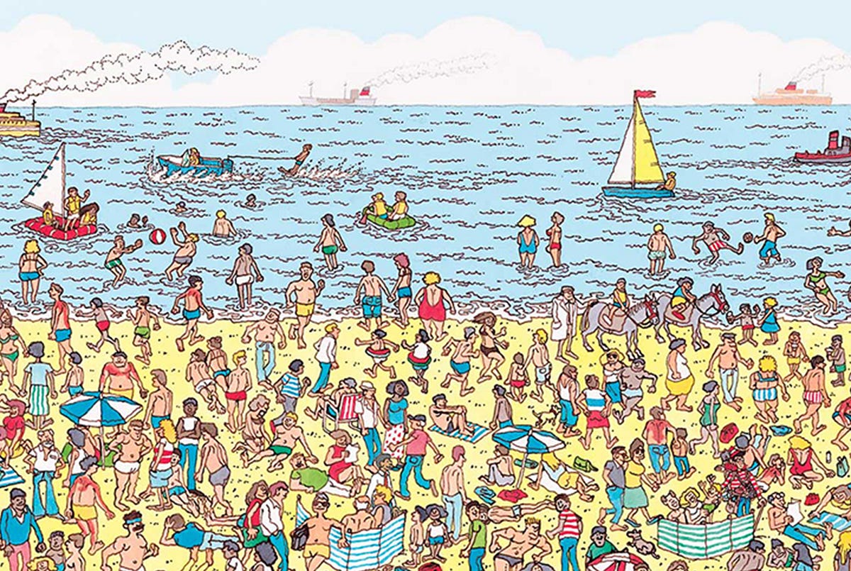 Wheres Waldo Answers At The Beach