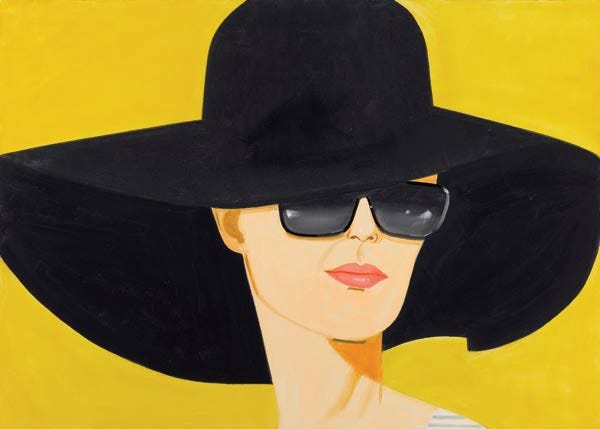 Alex Katz Pop Art, Black Hat