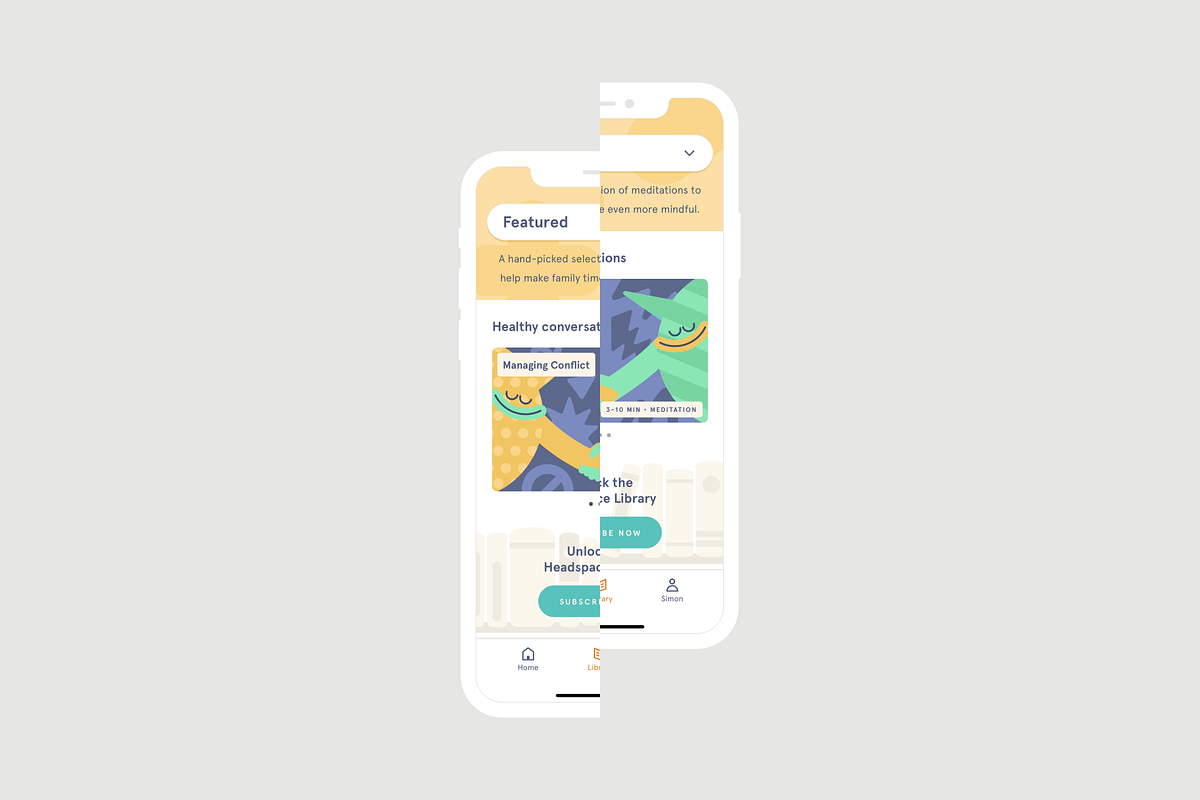 The Headspace app achieves design zen