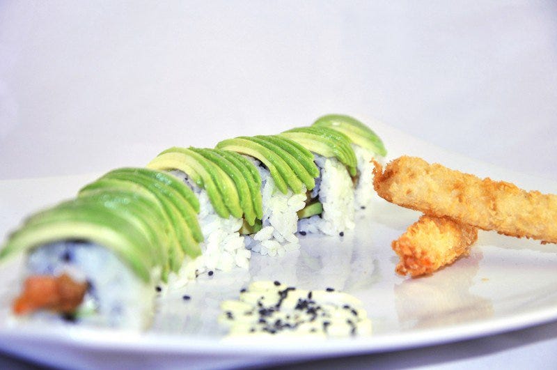 Sushi recept Dragonroll met Tempura garnalen by SushiSan Sushi love Medium