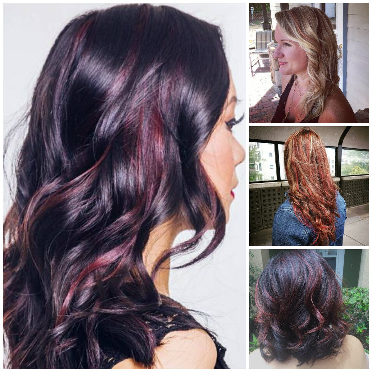 Coole Rote Haare Highlights By Frisuren18 Medium