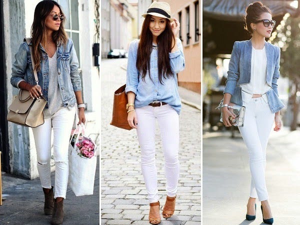 white denim trend