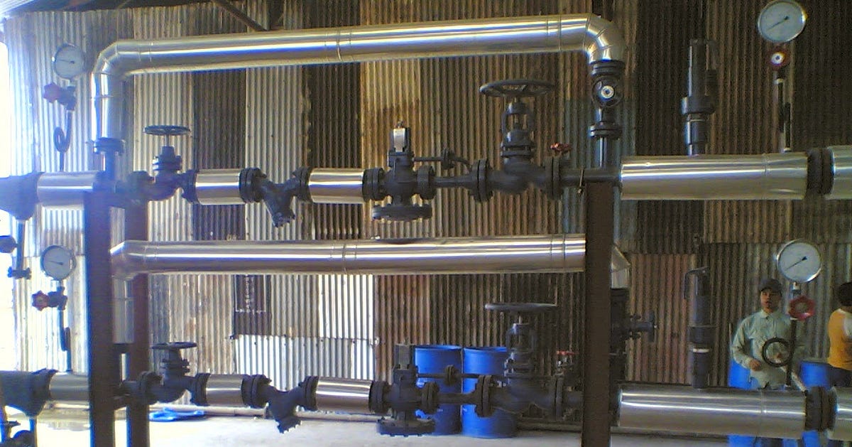 Steam Pressure Reducing Station. Steam Distribution Header Thermodyne