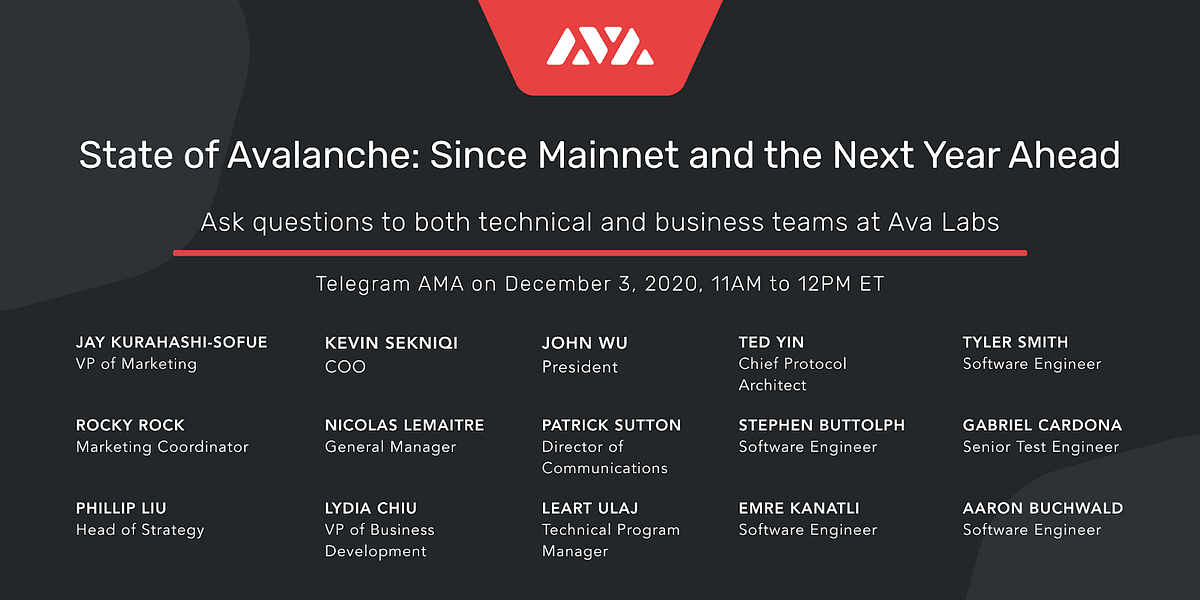 Ava Labsチームによるavalanche Telegran Amaの概要 By Avalanche Japanese Avalanche Japanese Medium