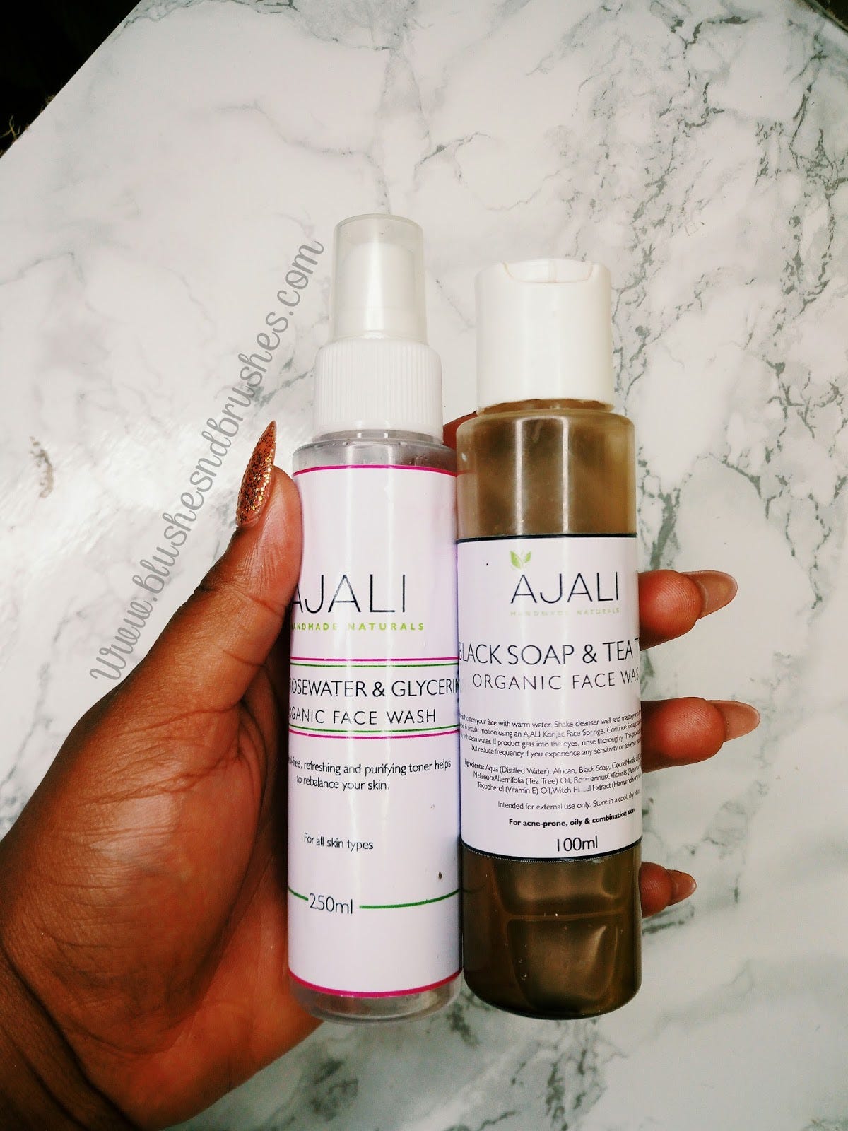 face wash and toner
