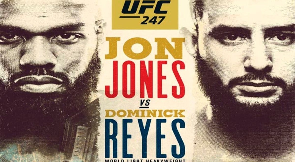 Dominick Reyes vs Jon Jones Live Stream:🔴Watch UFC 247 Online Game Tv  Coverage { Fight}