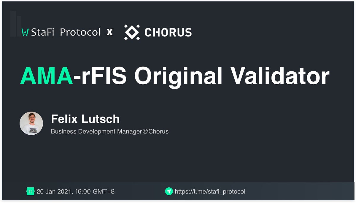 StaFi Original Validators AMA on rFIS: Chorus