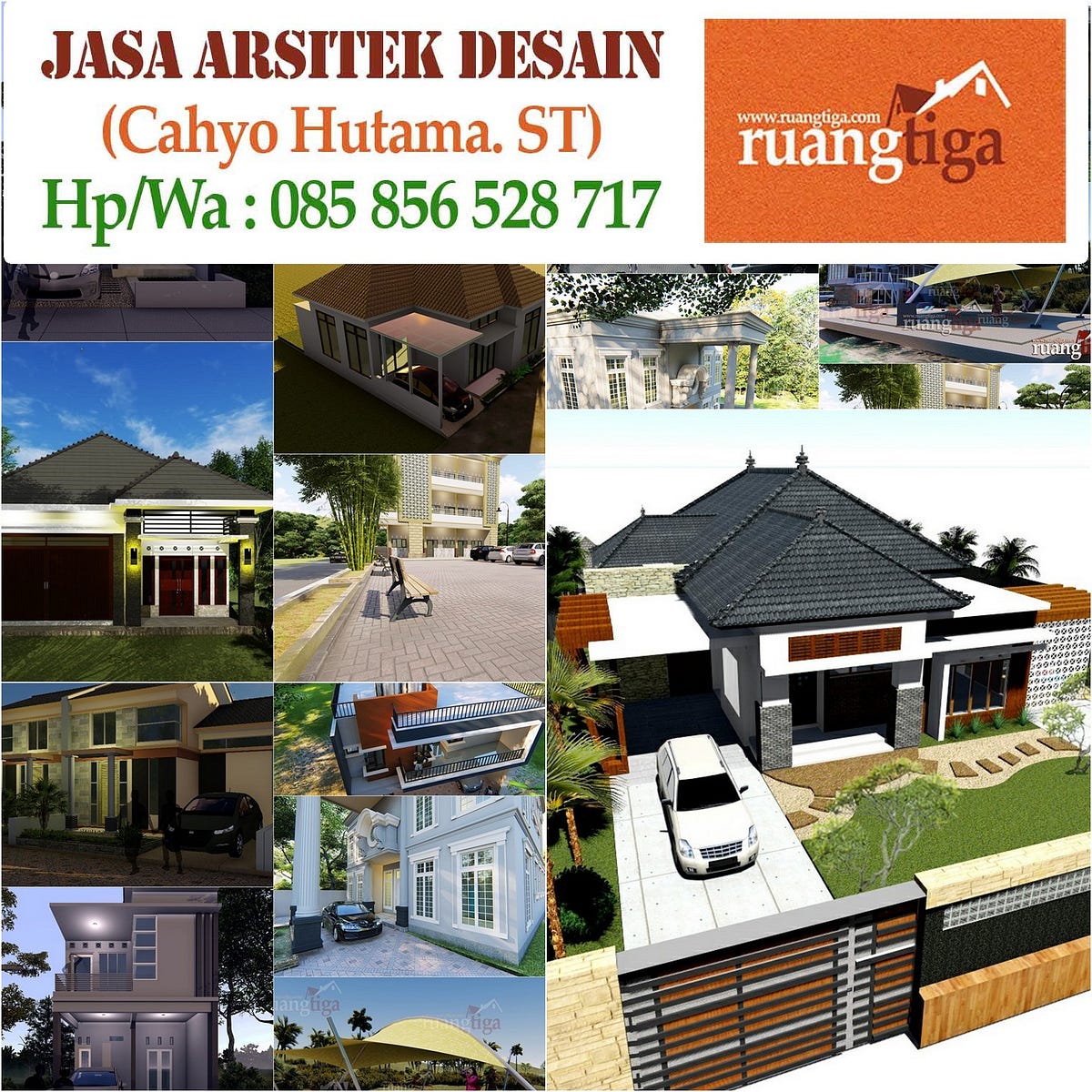 085856528717 Jasa Desain Rumah Mewah Terbaik Professional Jasa