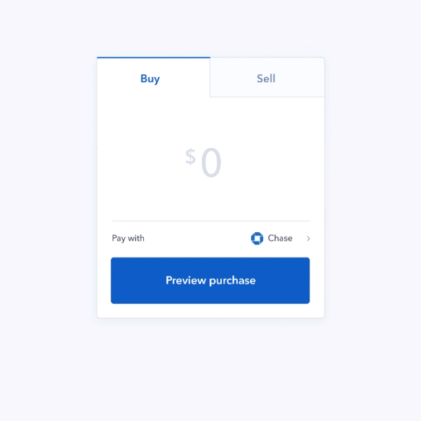 can chase customers buy bitcoin on coinbase