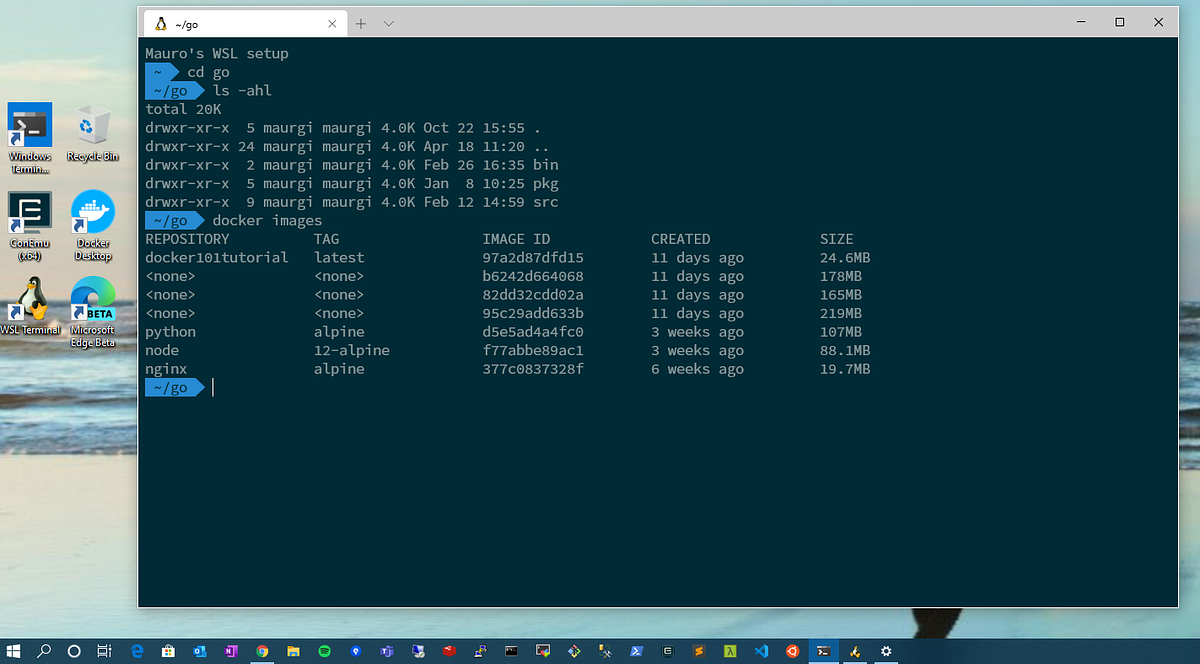 Windows terminal ubuntu настройка