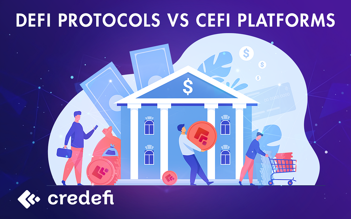 DeFi protocols VS CeFi platforms. The crypto lending market is