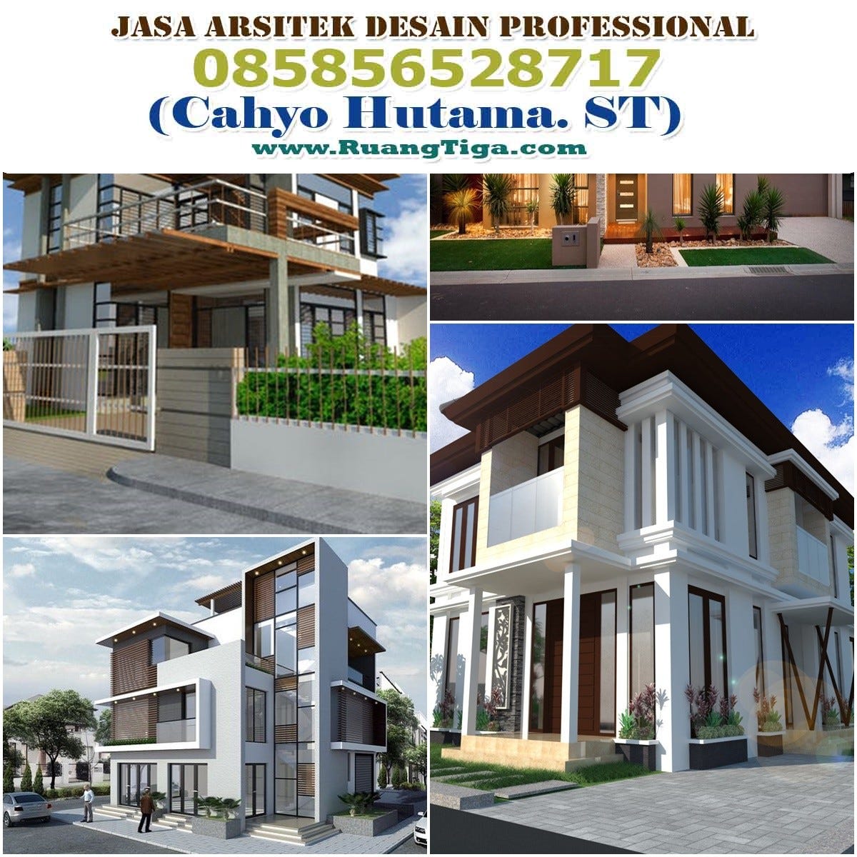 085856528717 Jasa Desain Rumah Minimalis Modern 2 Lantai Ada