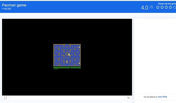 pac man atari 2600 online