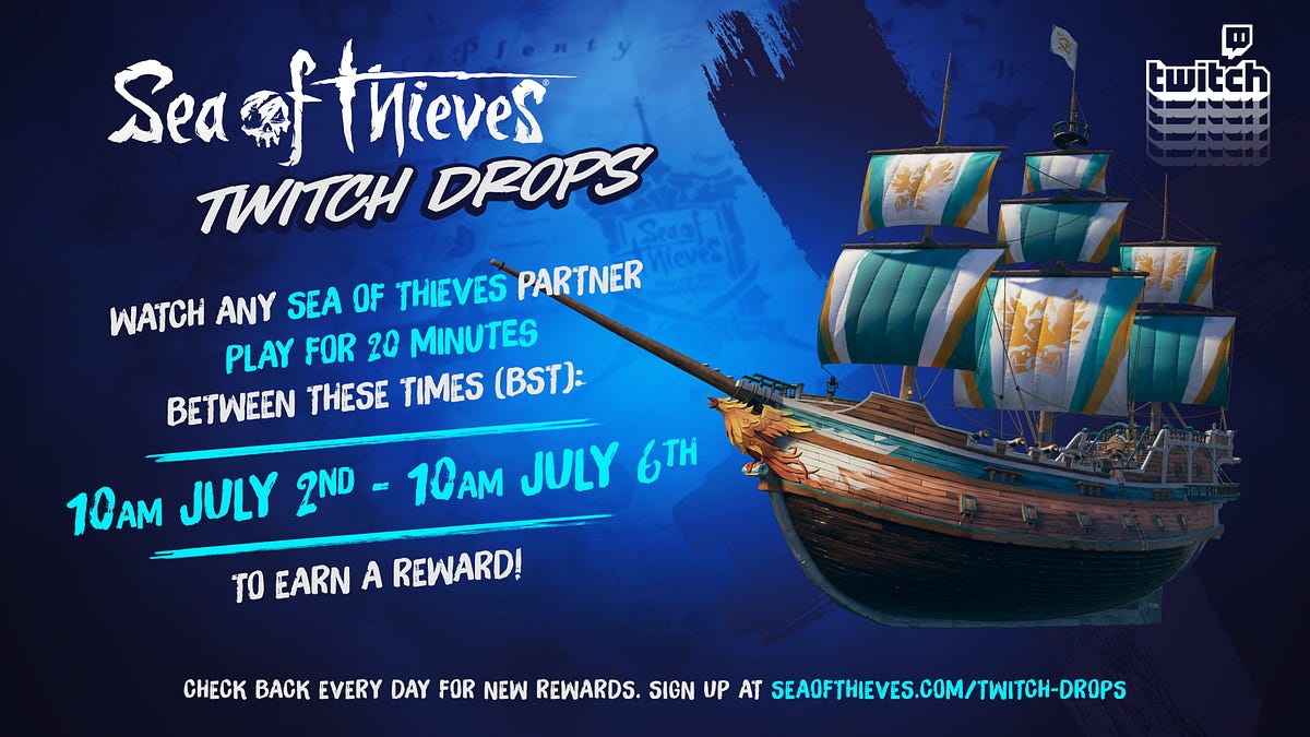 Twitch Drops!. Watch Twitch, earn Treasure | by Jeff Onan | Golden Sands  Blogpost | Medium