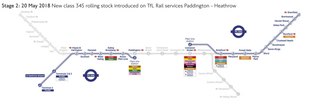 New Elizabeth line tube maps show phased service launch
