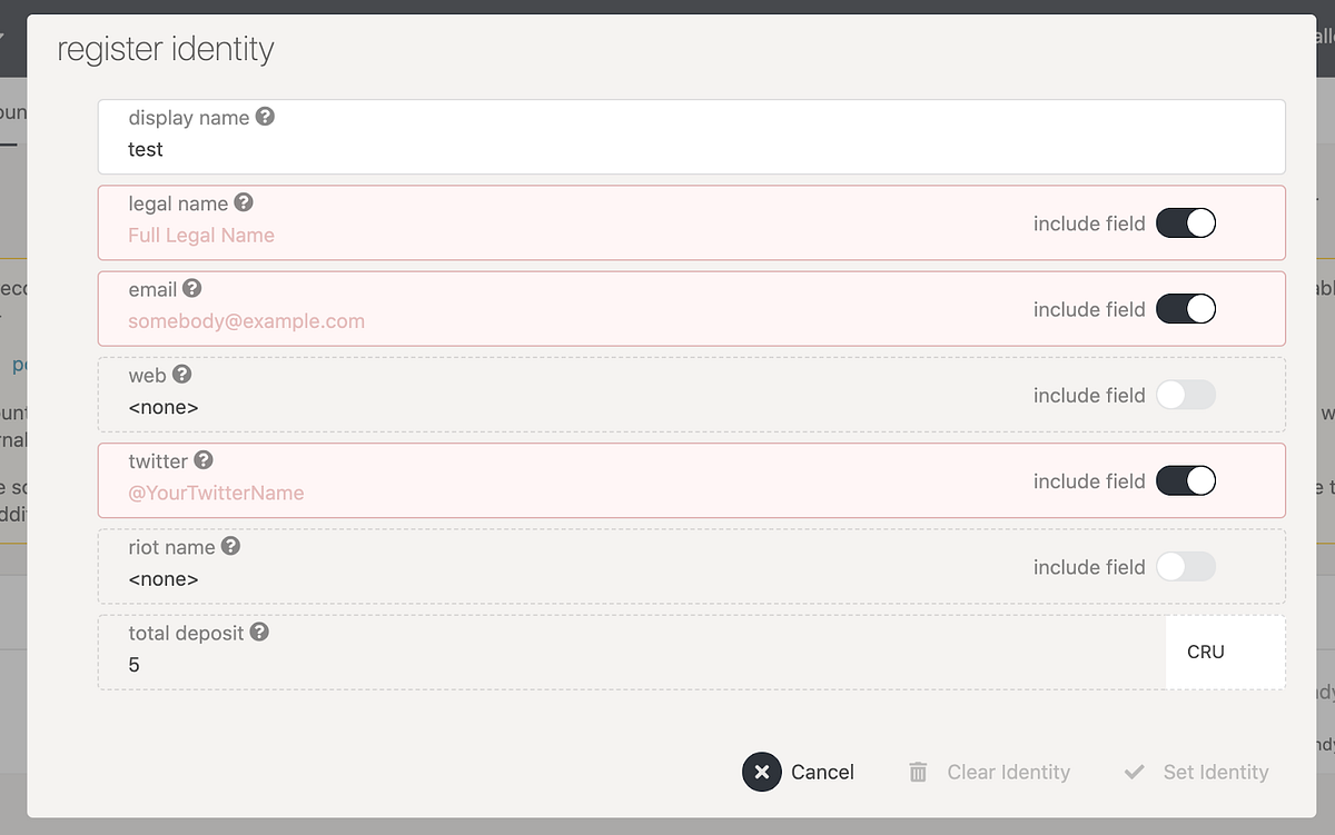 Node Migration from Profit Data & Setting an Identity