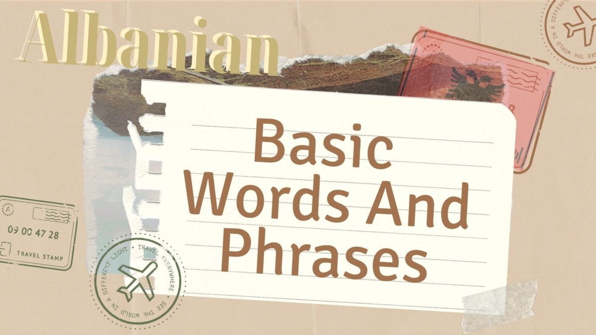 Basic Words And Phrases In The Albanian Language | by Ling Learn ...