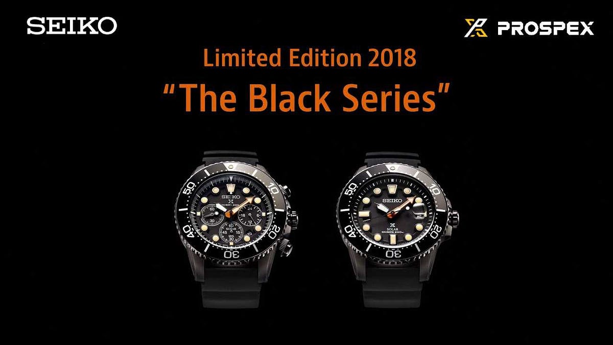 seiko diver black series