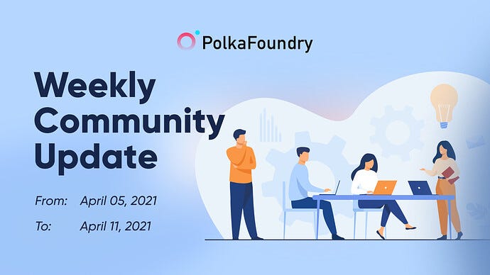 Weekly Community Update 05 April 2021–11 April 2021