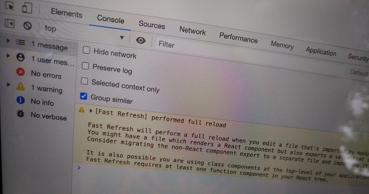 Make a Browser Console Log Wait for a Page Reload