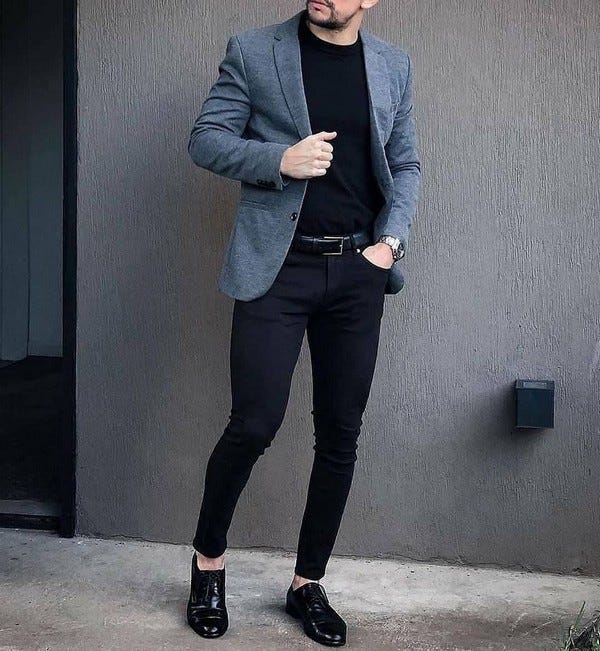 blazer with sneakers mens