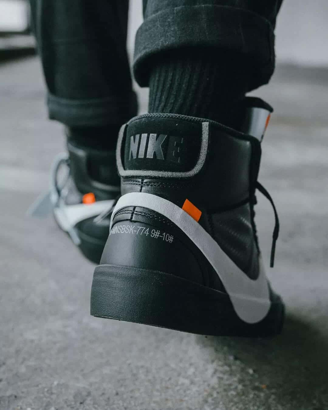 Fake Vs Real Off White Nike Blazer Mid Grim Reaper Black Guide By Legit Check By Ch Medium